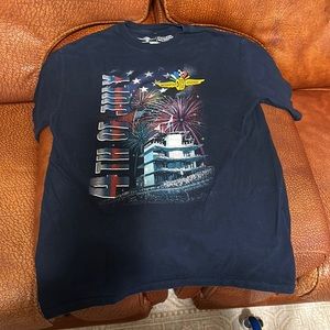 AUTHENTIC APPAREL OF THE INDIANAPOLIS MOTOR SPEEDWAY 100% COTTON T-SHIRT